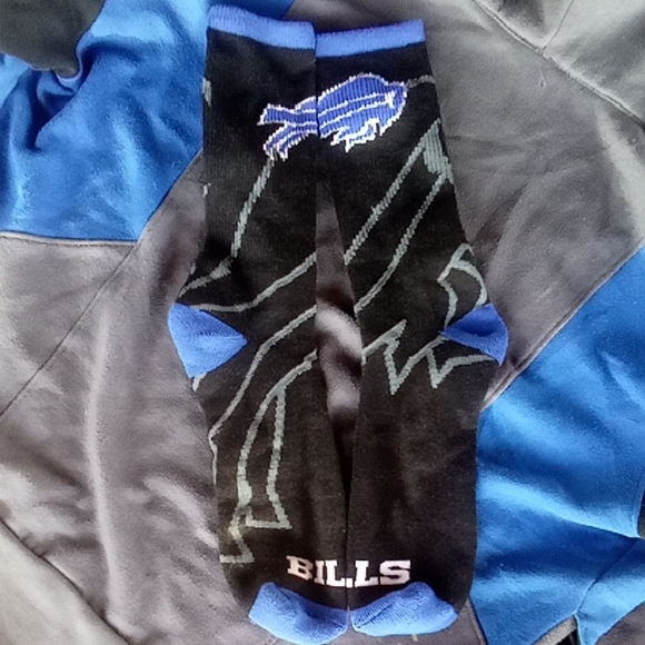 Buffalo David Bitton Black and Blue Casual Socks - Picture 1 of 1